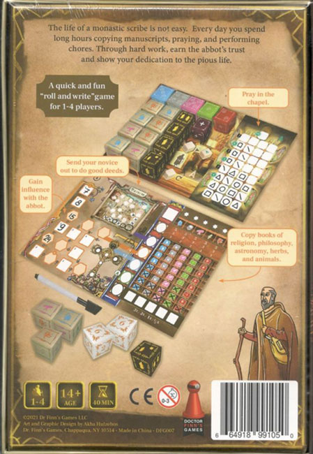 Biblios Quill and Parchment Board Game Insert 