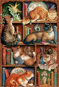 Feline Bookcase 2000 (Cobble Hill Puzzle)
