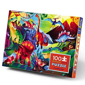 Holographic Foil Puzzle - Dinosaur World (100)