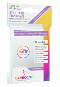 Standard european MATTE board game sleeves Gamegenic